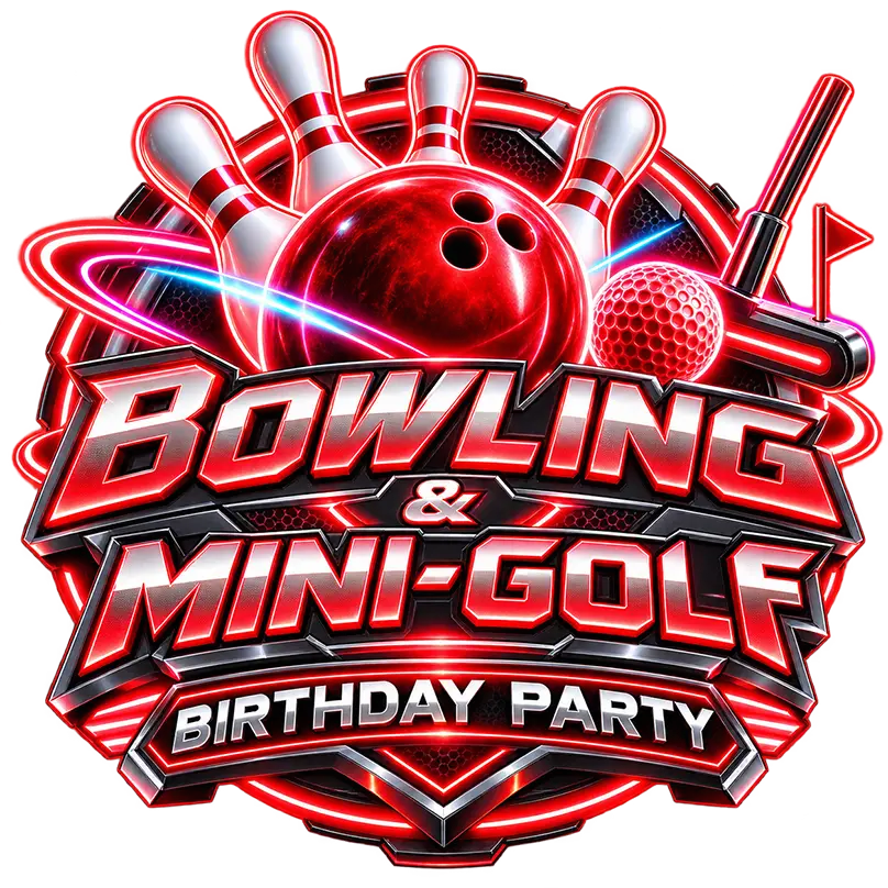 Bowling & Mini Golf Birthday Party Graphic