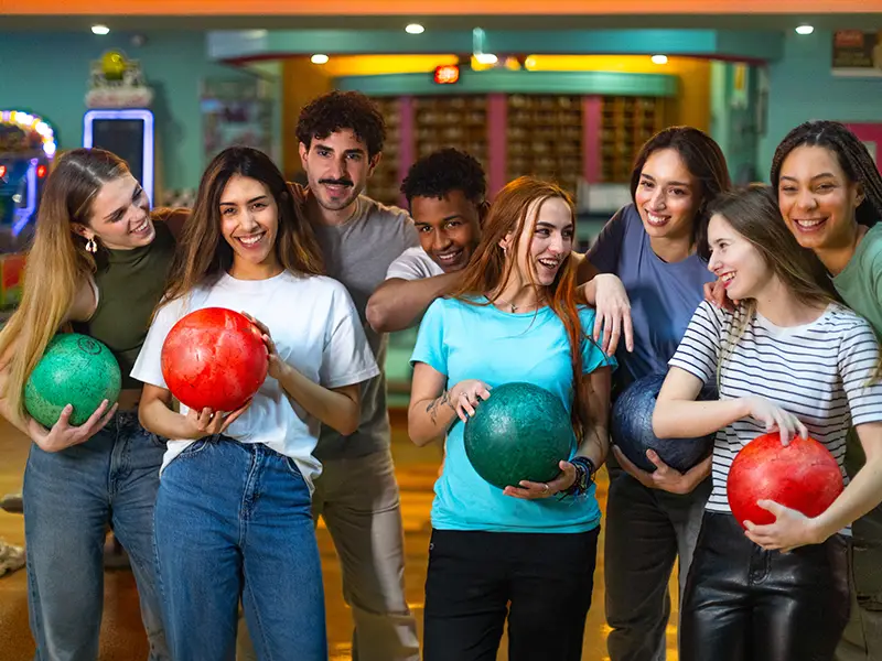 team building at Bowl 32 in Noblesville IN